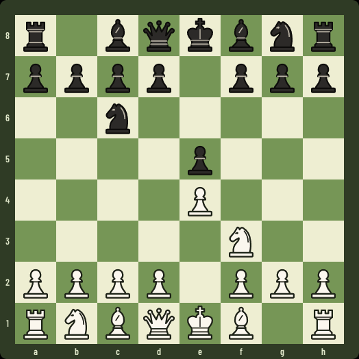 Animation: the bishop goes to b5, then Black answers a6